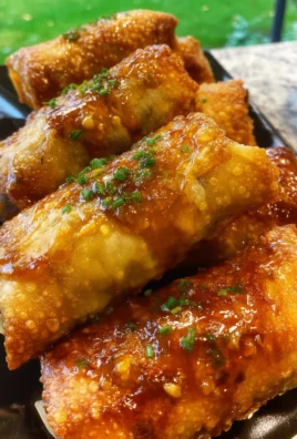 Texas Twinkies Egg Rolls with Spicy Honey