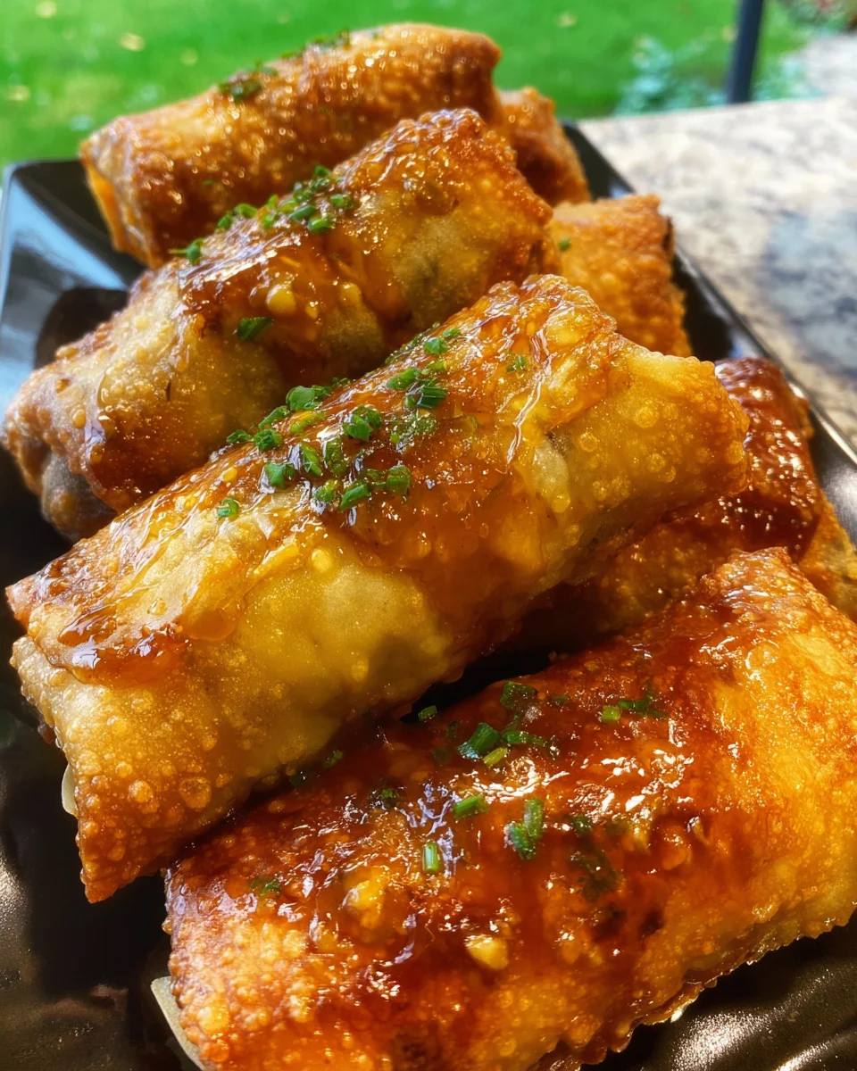 Texas Twinkies Egg Rolls with Spicy Honey