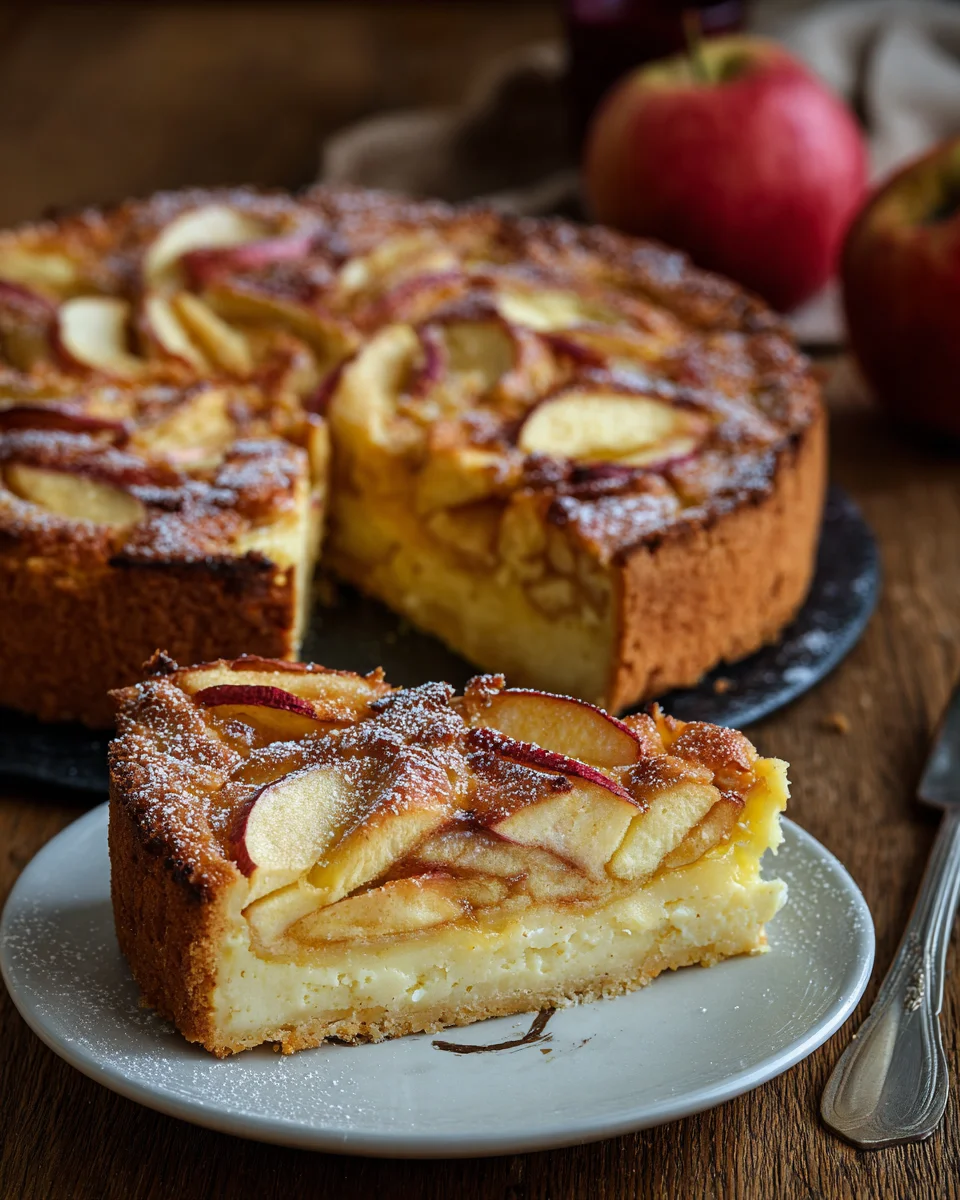 Apfelkuchen mit Pudding image 2