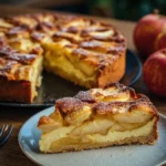 Apfelkuchen mit Pudding