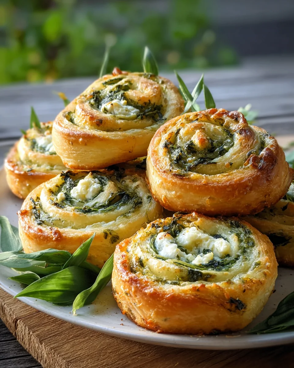 Bärlauch Frischkäse Schnecken aus Blätterteig: Einfach & Lecker image 2