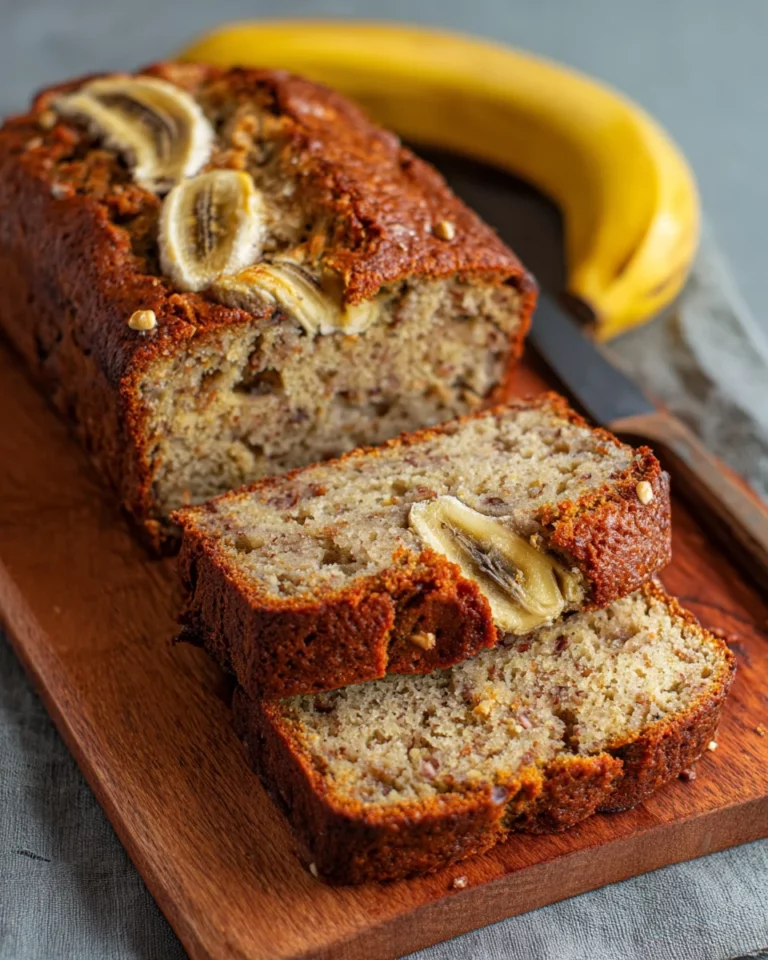 Bananenbrot mit Quark
