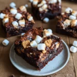 Brownie mit Marshmallows und Kekse (einfaches Rezept)