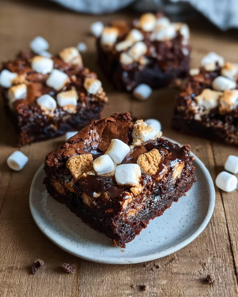 Brownie mit Marshmallows und Kekse (einfaches Rezept)