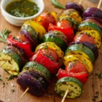Bunter Grill-Gemüse-Spieß mit mediterraner Kräuter-Marinade