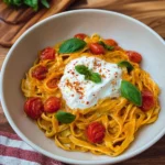 Burrata Pasta mit Kirschtomaten