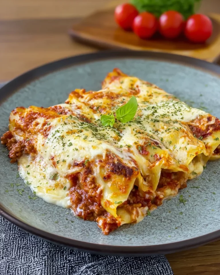 Cannelloni mit Hackfleischfüllung