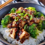 Chicken Teriyaki mit Brokkoli und Reis