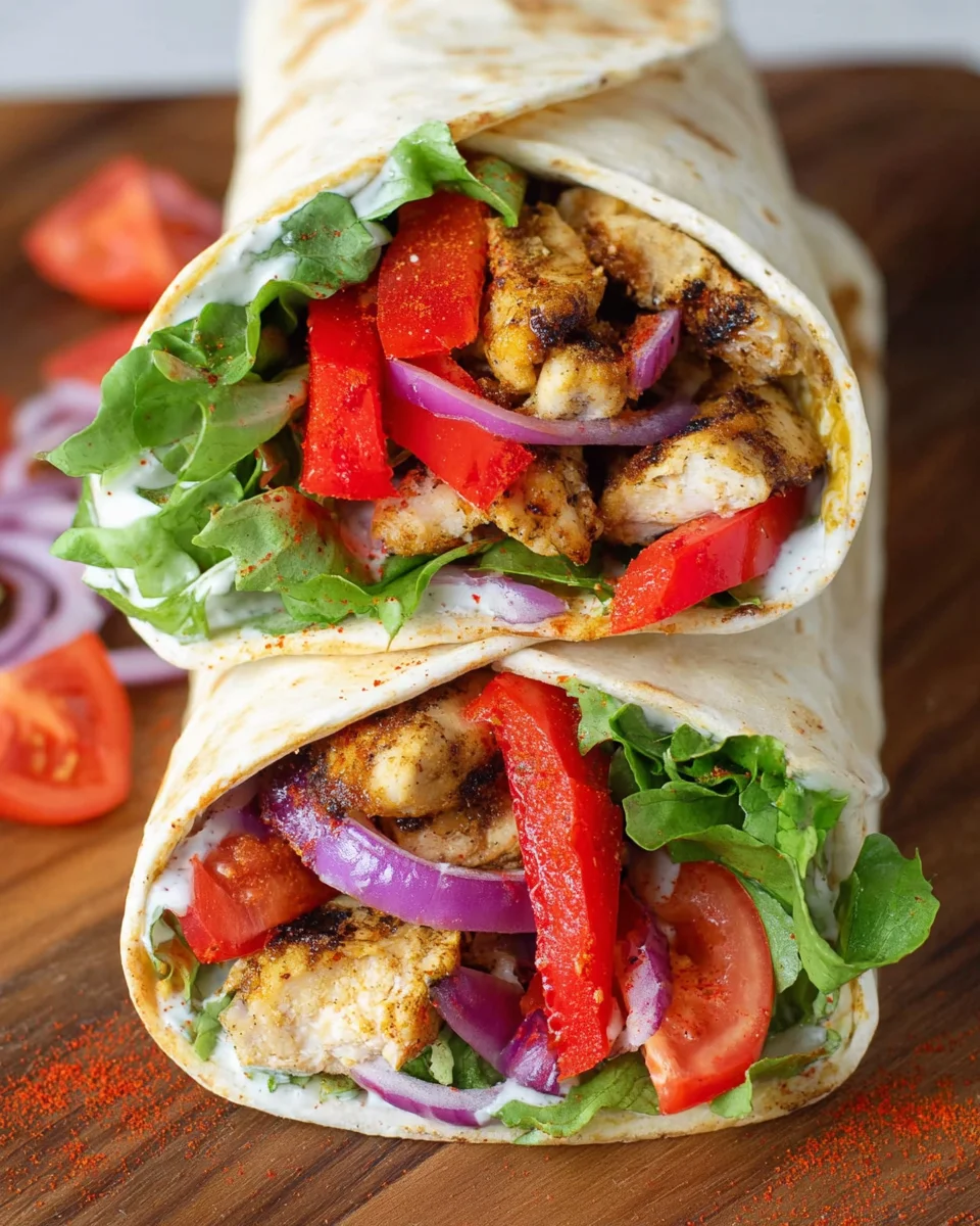Chicken Wraps - saftige Füllung für Wraps mit Hähnchen image 2