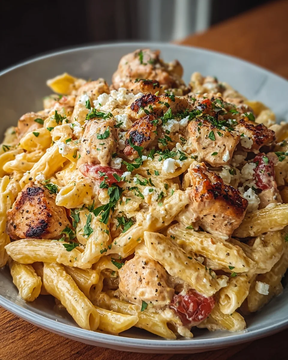 Cremige Hähnchen Feta Pasta: Unglaublich & einfach lecker! image 2