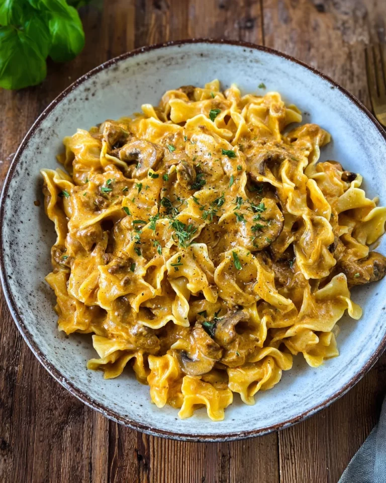 Cremige Pasta in Cturkeybeefnonrahmsauce (vegetarisches Rezept)