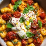 Cremige Tomatengnocchi mit Burrata in 30 Minuten