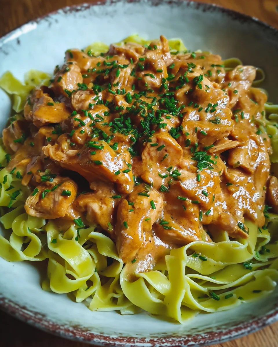 Cremiges Hähnchenragout mit Bandnudeln image 2
