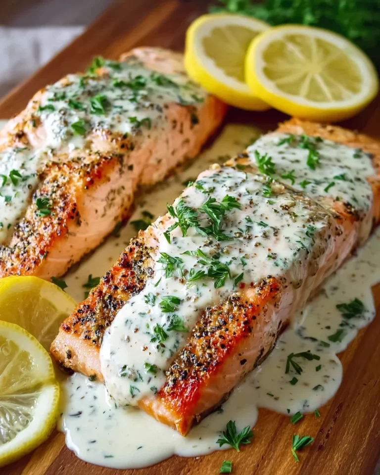 Cremiges Lachsfilet aus dem Ofen