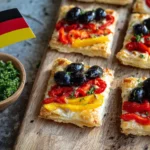 Deutschland-Snack aus Blätterteig