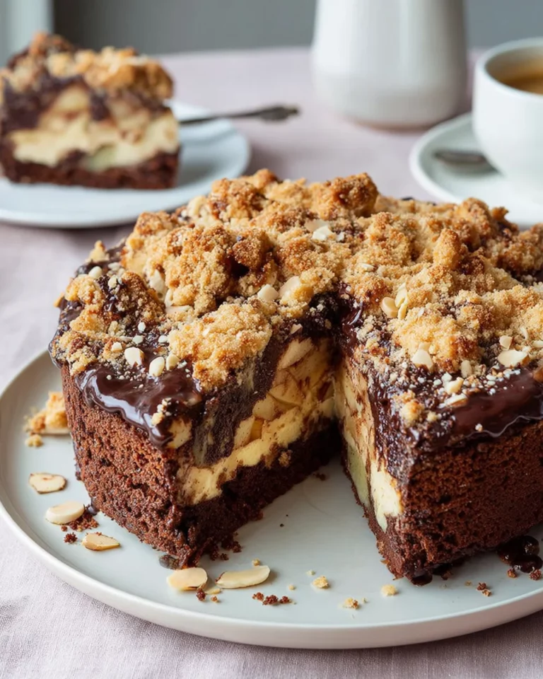 Dreifacher Kuchengenuss: Schoko, Apfel & Streusel vereint