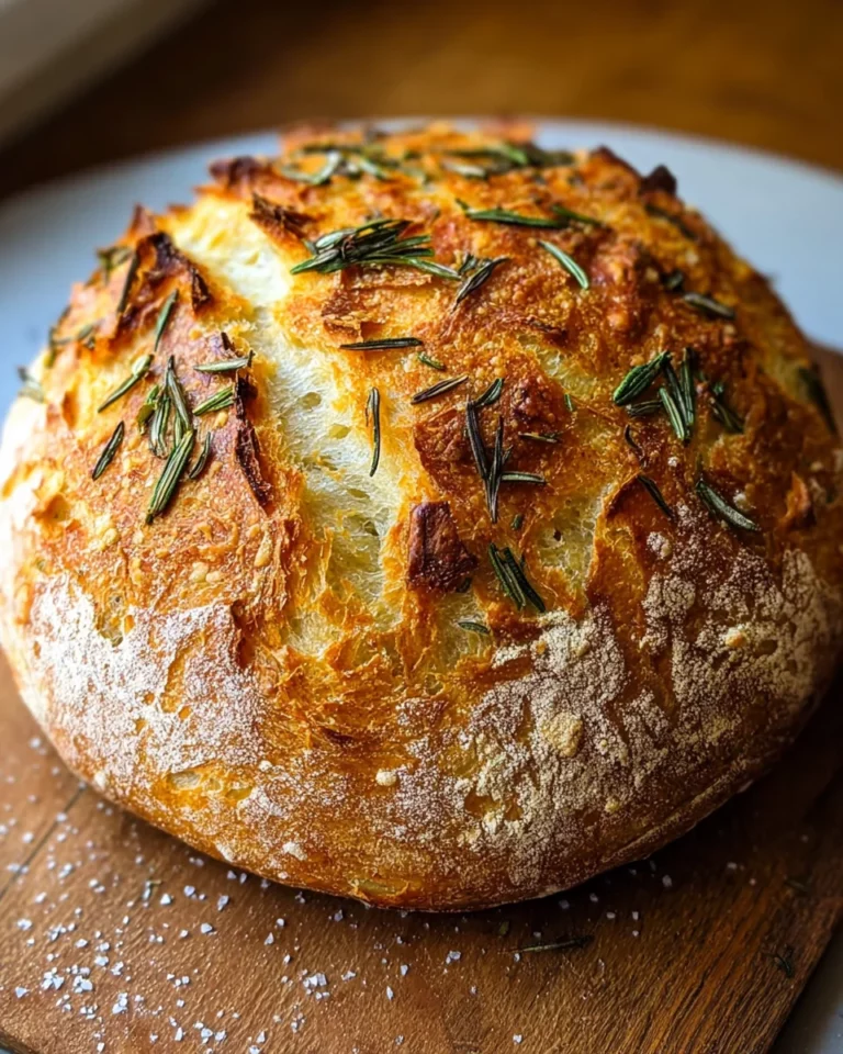 Duftendes Rosmarin-Knoblauch Artisan Brot einfach selber backen