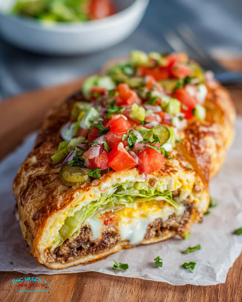 Einfache Low Carb Big Mac Rolle image 2