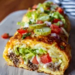 Einfache Low Carb Big Mac Rolle