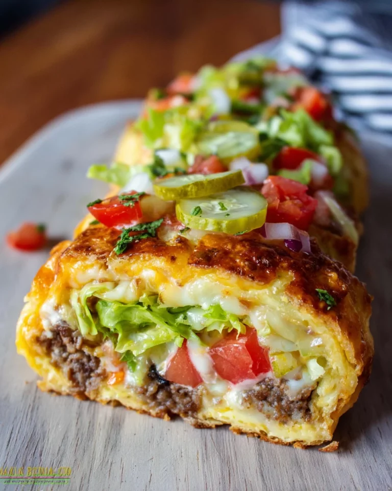 Einfache Low Carb Big Mac Rolle