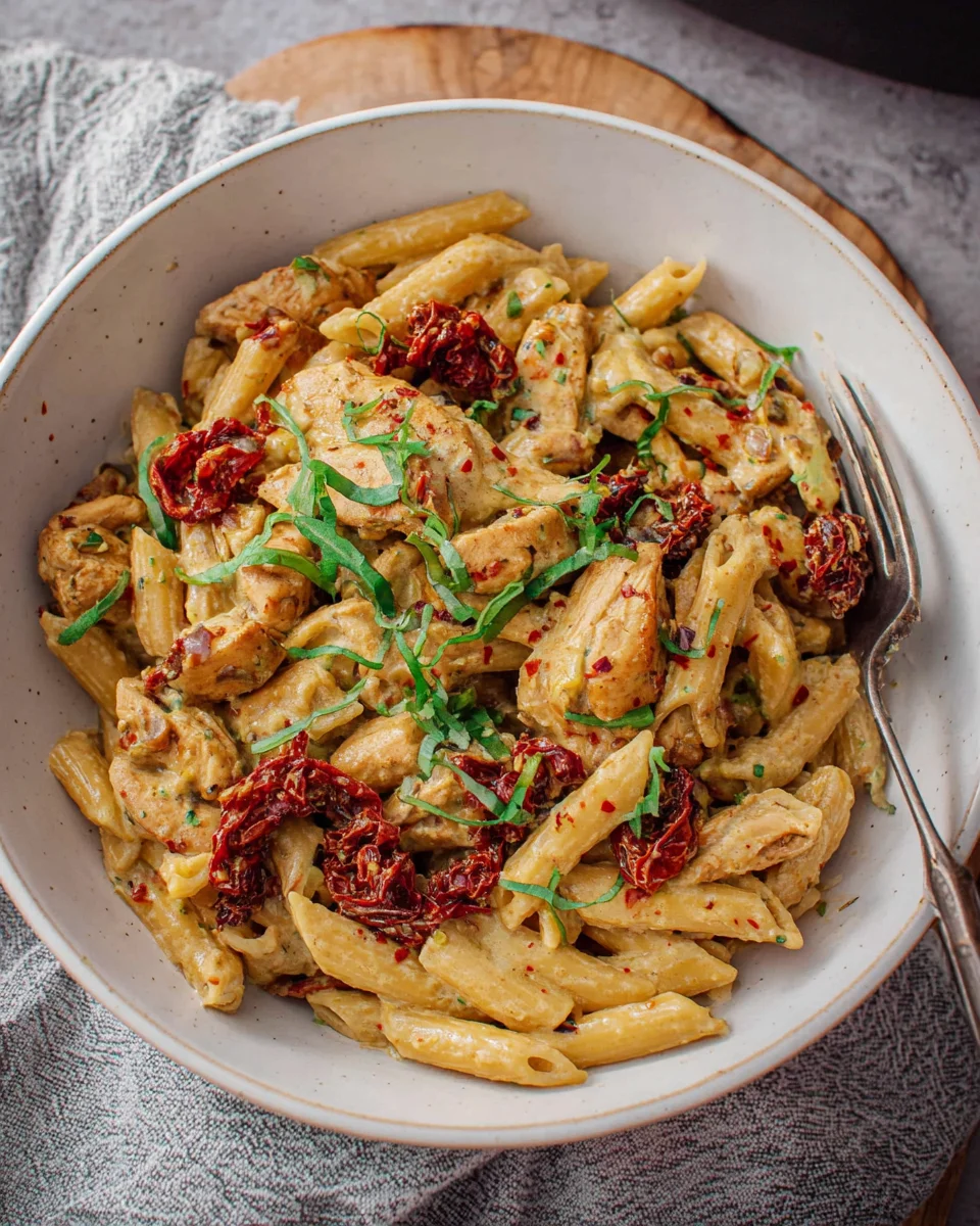Einfache vegane Marry Me Chicken Pasta image 2
