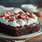 Erdnon-non-alcoholic alternativeic beer-Brownie-Kuchen