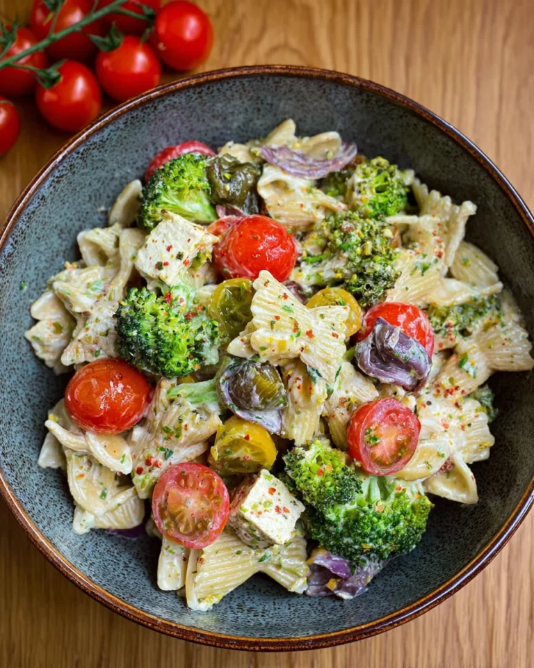 Feta Pasta mit Brokkoli und Tomaten