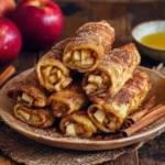 French Toast Roll-Ups mit Apfel-Zimt-Füllung (vegan)