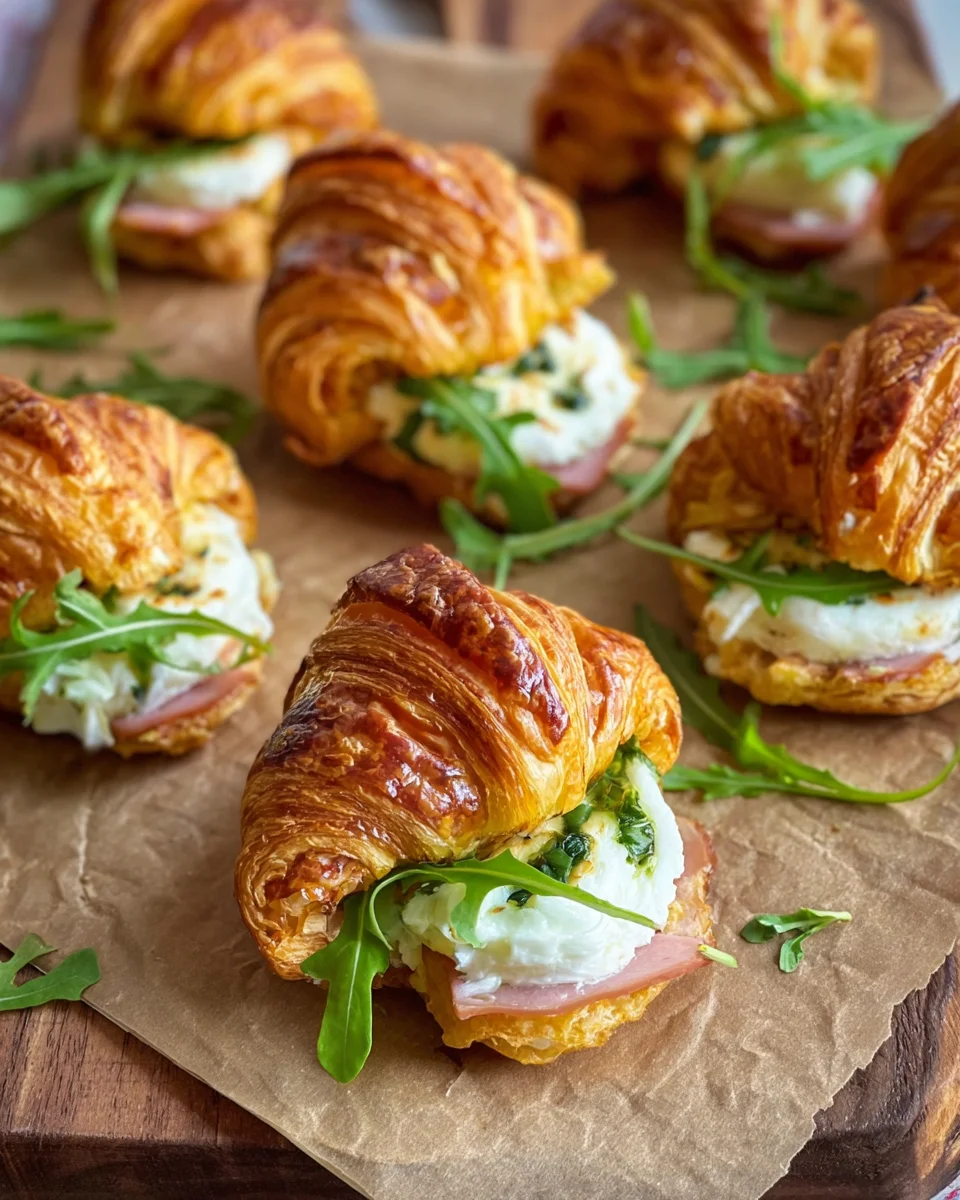 Gefüllte Croissants (herzhaftes Blätterteig Rezept) image 2