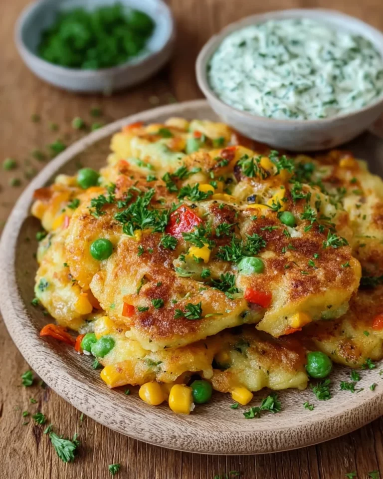 Gemüseschmarrn mit Kräuterdip