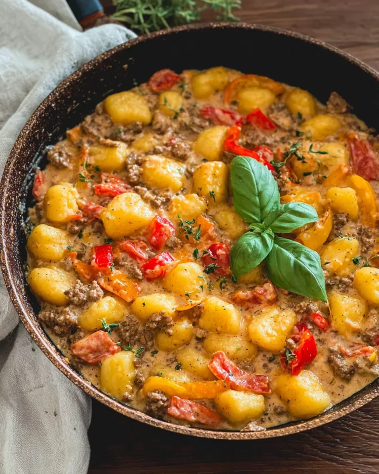Gnocchi Pfanne mit Hackfleisch
