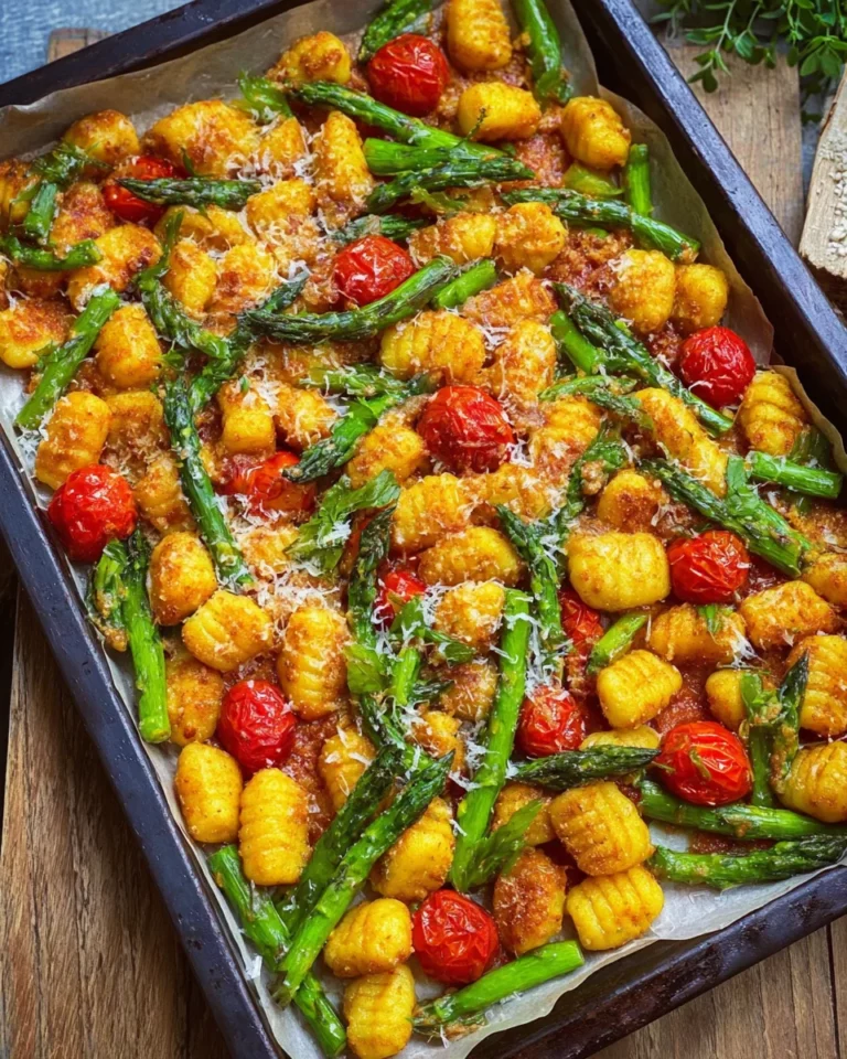Gnocchi Spargel Blech