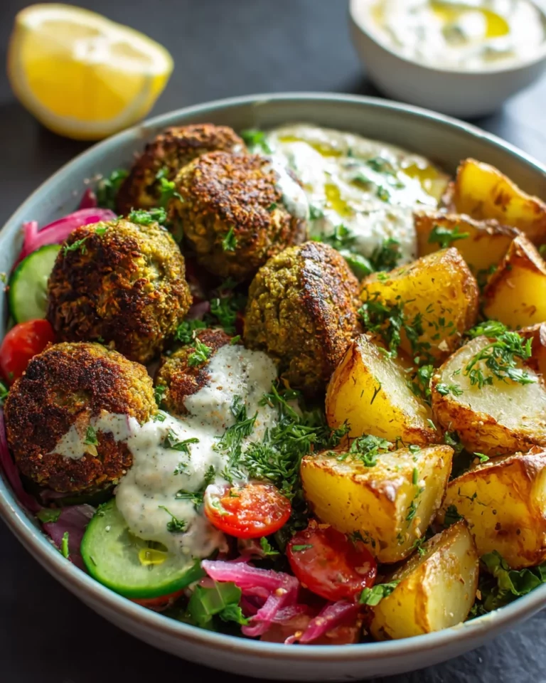 Griechische Falafel Protein Bowl Rezept - Lecker & Gesund