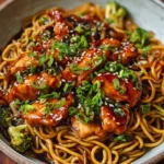 Hähnchen-Teriyaki-Nudeln – Ein schnelles und leckeres Gericht