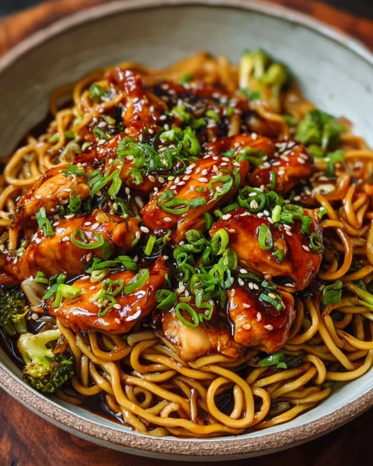 Hähnchen-Teriyaki-Nudeln – Ein schnelles und leckeres Gericht