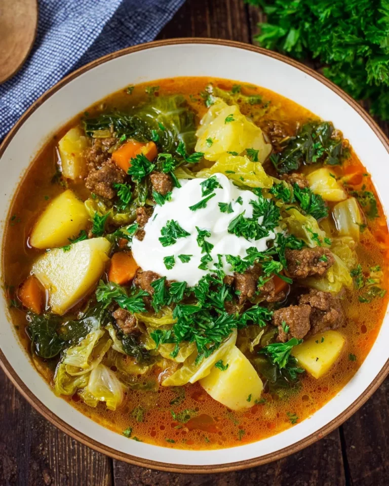 Hackfleisch-Spitzkohl-Kartoffel-Eintopf