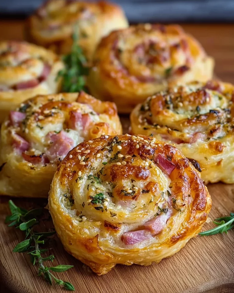 Herzhafte Blätterteigschnecken