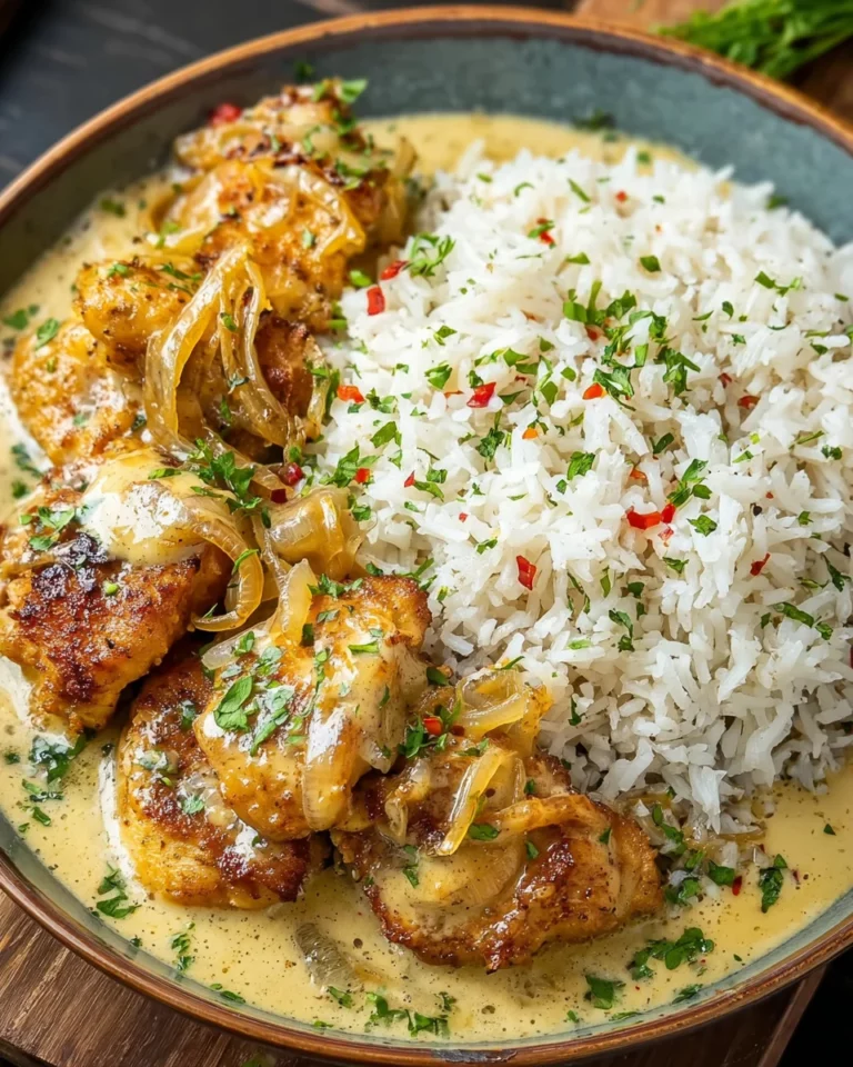 Honig Senf Hähnchen mit Reis – Einfach