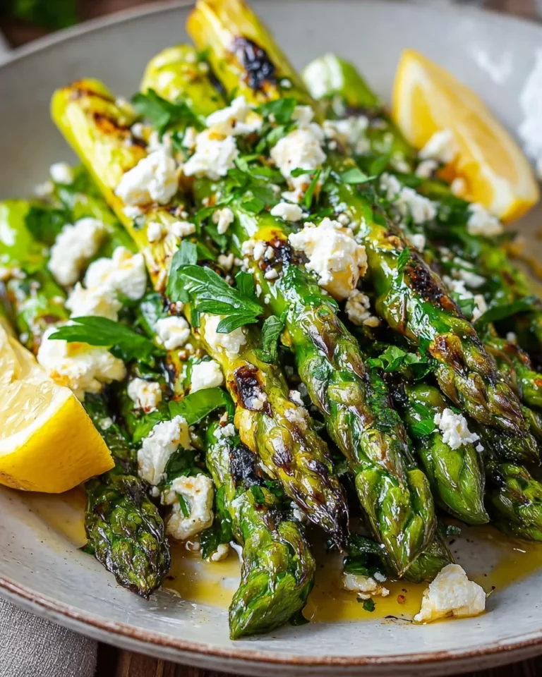 Gegrillter Spargel mit Zitrone und Feta: Ein Unglaubliches Ultimatives Rezept für 4 Personen