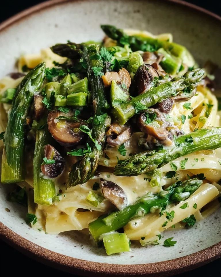 Grüner Spargel mit Pilzen auf Bandnudeln: Ein Unglaubliches Ultimatives Rezept für 4 Personen
