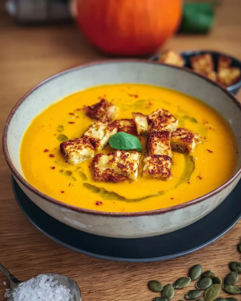 Kürbissuppe mit Halloumi: 8 Zutaten zum Glück
