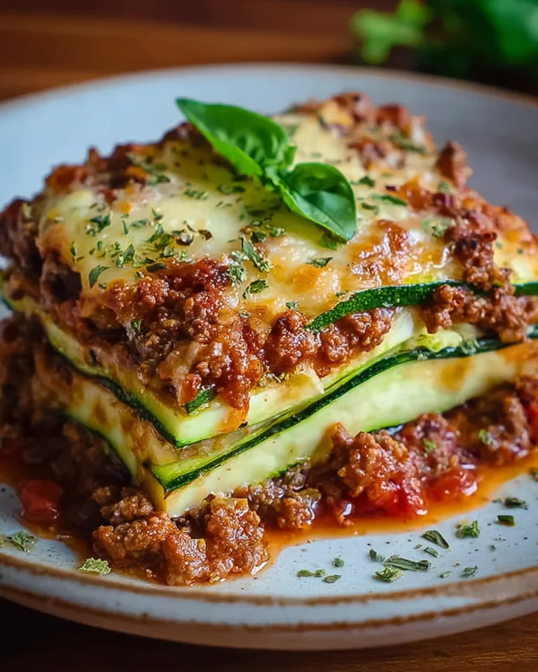 Köstliche Low Carb Zucchini Lasagne – einfach und unwiderstehlich