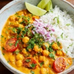 Kichererbsen-Curry mit Kokosmilch