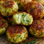 Knusprige Zucchini-Feta-Bällchen