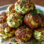 Knusprige Zucchini Feta Bällchen aus dem Ofen – lecker & gesund!