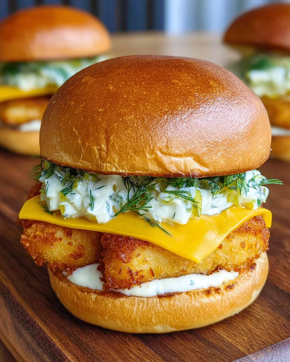 Knuspriger Burger mit Fisch image 2