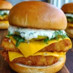 Knuspriger Burger mit Fisch