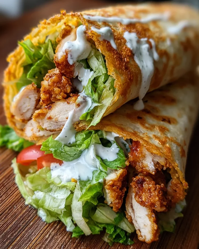 Knuspriger Chicken Ranch Snack Wrap