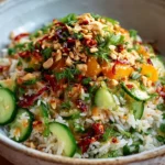 Knuspriger Erdnuss-Chili Reissalat: Das perfekte Sommer-Rezept!