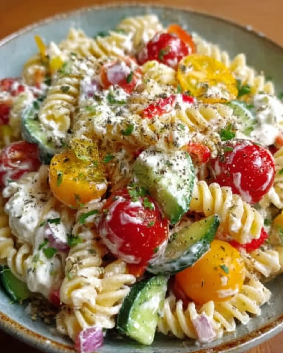 Leichter Nudelsalat mit Joghurt-Dressing image 2